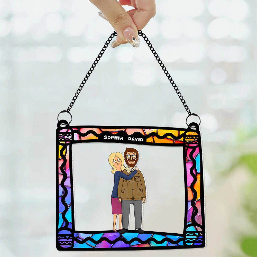 Personalized Gifts For Couple Suncatcher Ornament 05ACDT040225HG-Homacus
