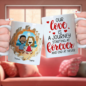 Personalized Gifts For Couple Coffee Mug 01kaqn040125hh Couple Hand In Hand-Homacus