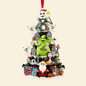 Spooky Family Tree Ornament - Personalized Gifts For Family 01pata060925-Homacus