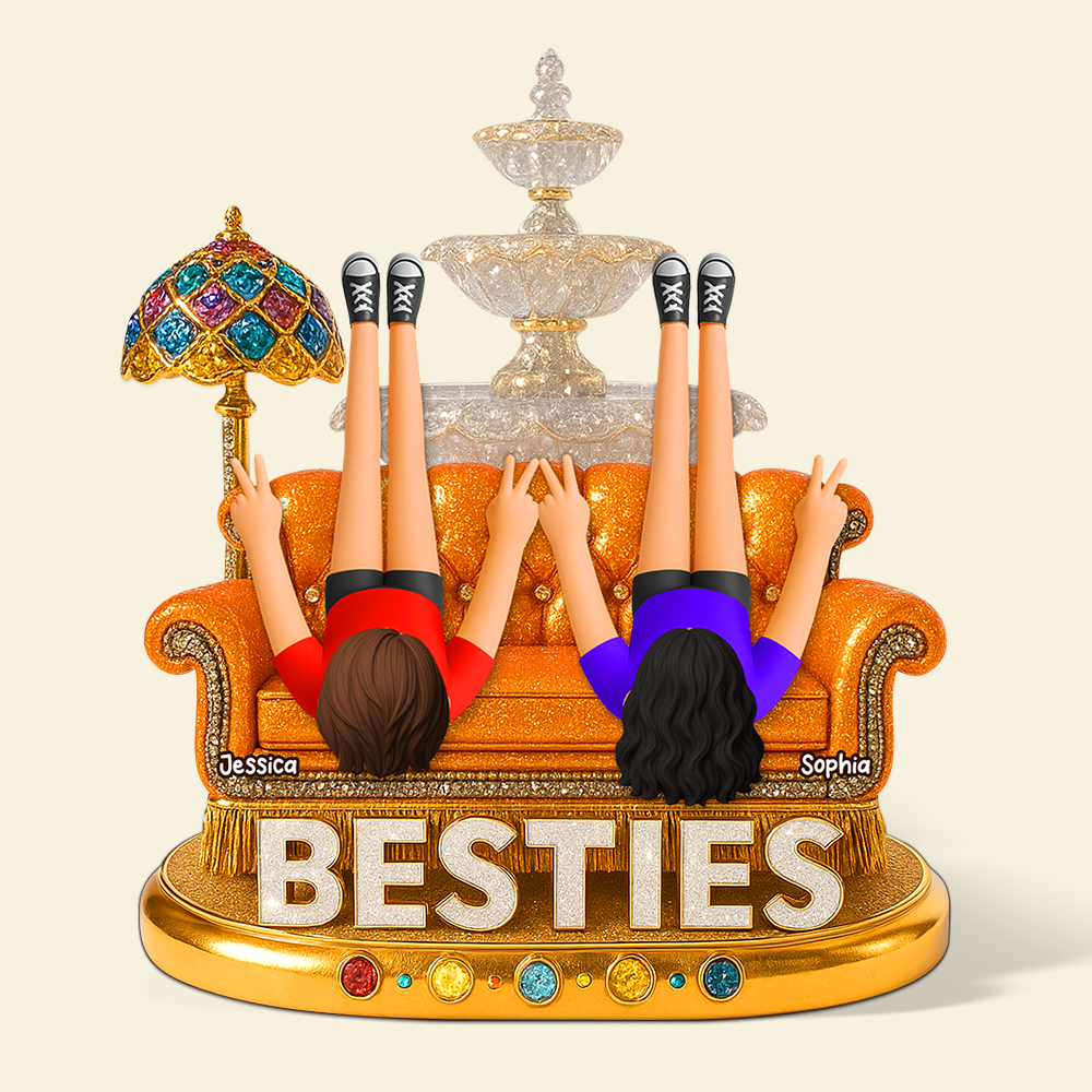 Besties Acrylic Plaque - Personalized Gifts For Best Friends 03napu210525-Homacus