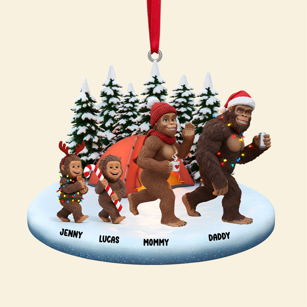 Sasquatch Family Christmas Ornament Personalized Gifts For Family 02natn291025-Homacus