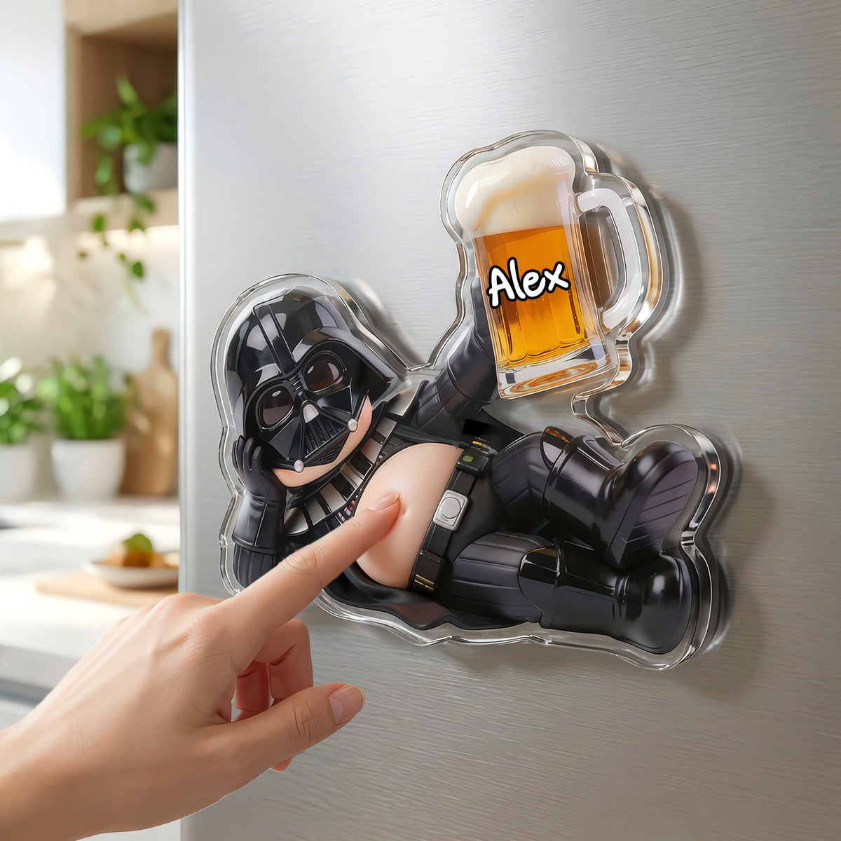 Funny Drunk Anti-collision Acrylic Fridge Magnet Personalized Gifts 03PADH110626-Homacus
