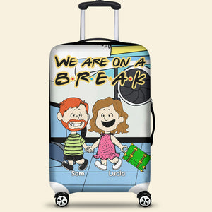 Personalized Gifts For Couple Luggage Cover, Hand in Hand Travel Couple 02NAMH230724HH-Homacus