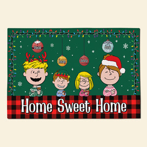 Personalized Christmas Gifts For Family Doormat Home Sweet Home 04xqtn090824hg-Homacus