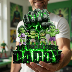 The Strongest Dad Acrylic Plaque - Personalized Gifts For Dads 02palu020526-Homacus