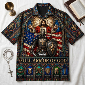 Full Armor Of God Hawaiian Shirt - Personalized Gifts For Christian 02PALU180626