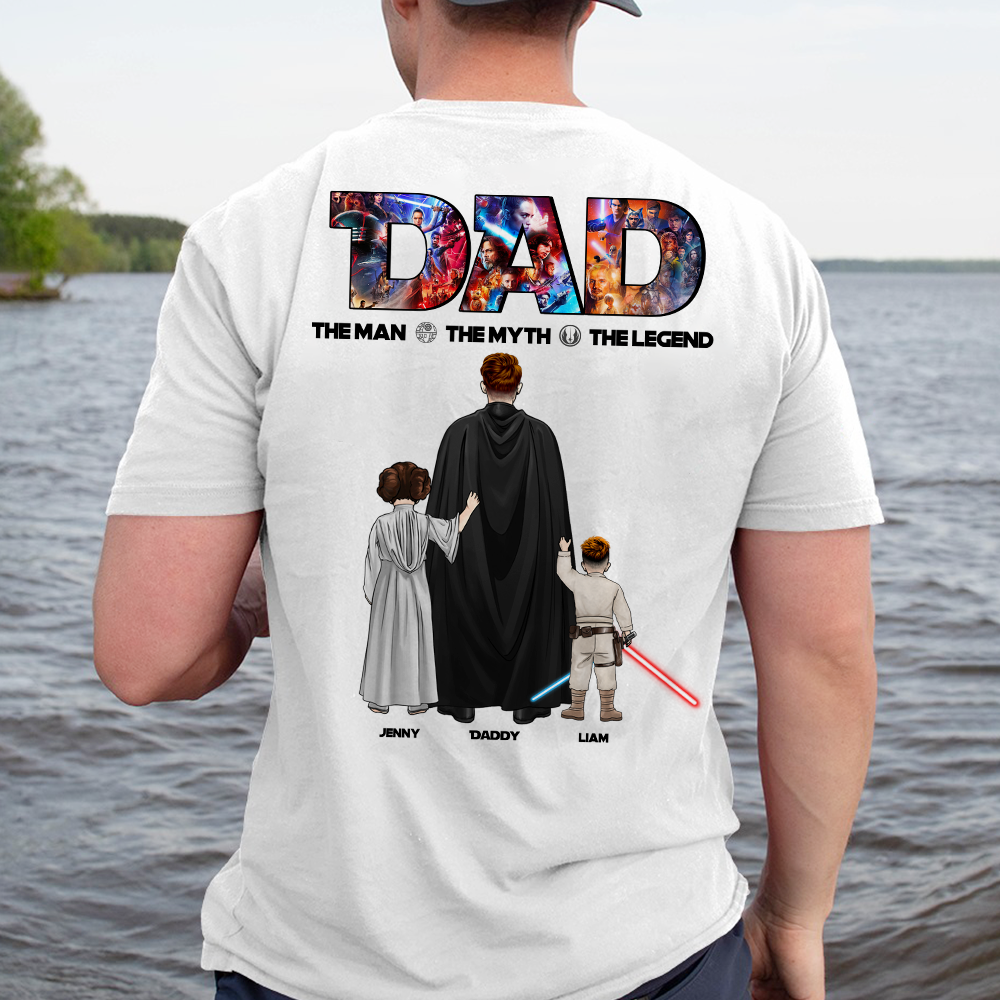 The Galaxy Dad Shirt - Personalized Gifts For Dad 01HUPU270525HHHG-Homacus
