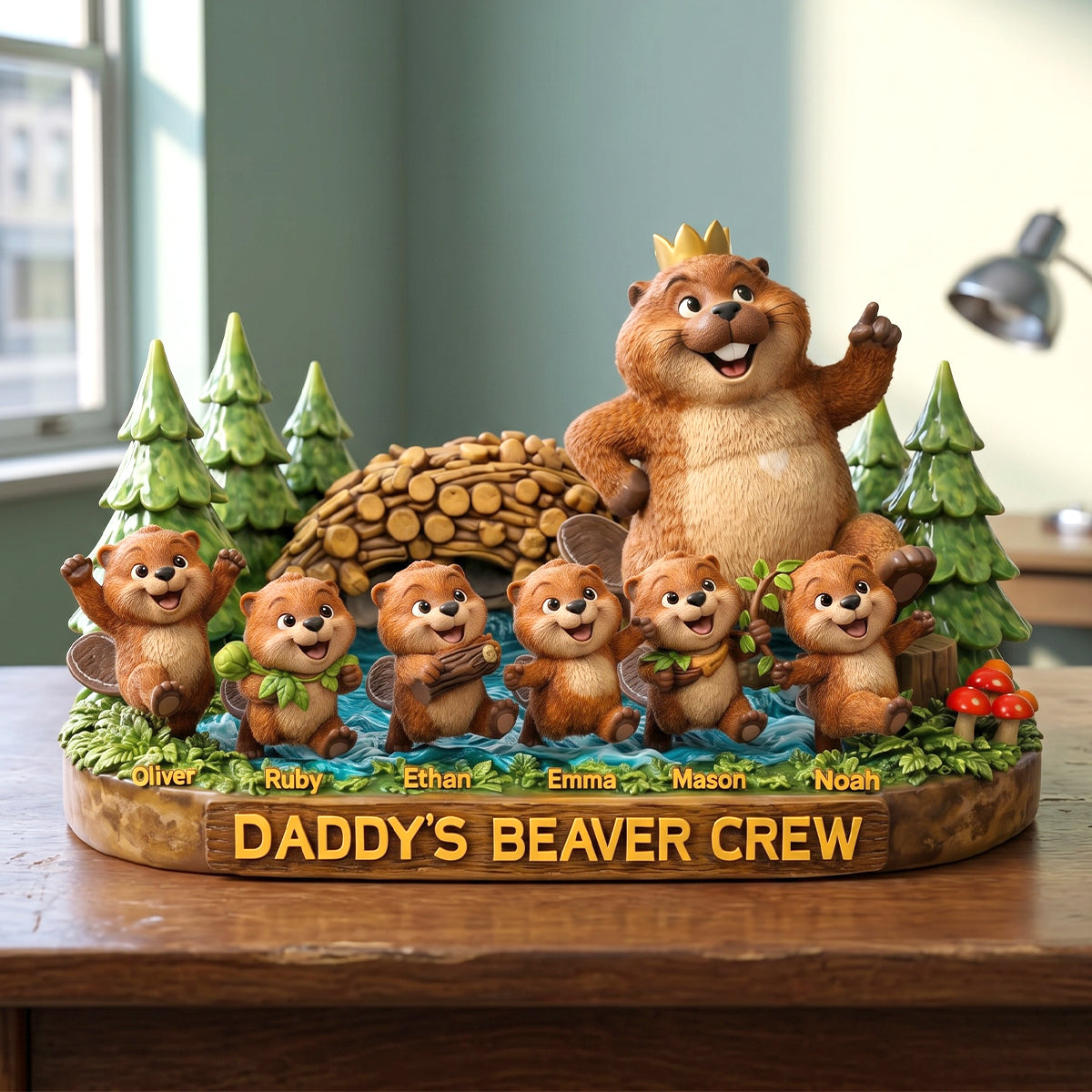 Dad And His Little Adventures Crew Acrylic Plaque - Personalized Gifts For Dads 02totn010526-Homacus