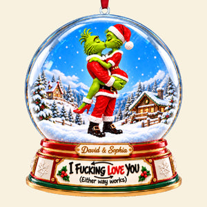 Furry Naughty Couple Ornament - Personalized Christmas Gifts For Couples 05tyta161026-Homacus