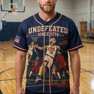 USA 250th Anniversary Baseball Jersey - Personalized Gifts 02natn150626