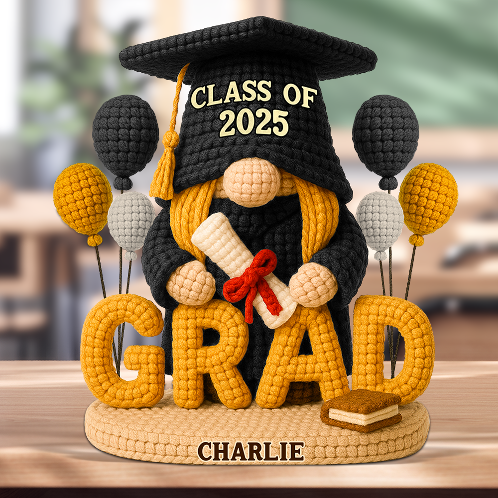 Gnome Graduation Plaque - Personalized Gifts For Graduates 02napu140525-Homacus