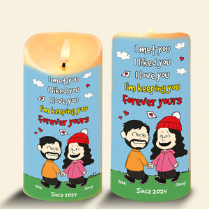 Personalized Gifts For Couple LED Candle 02TOMH251124DA-Homacus