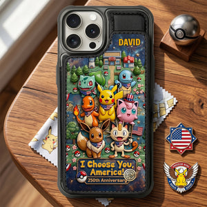 250th Anniversary Leather Flip Wallet Phone Case Personalized Patriotic Gifts 01TYTN010626-Homacus
