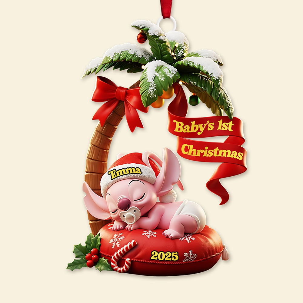 Personalized Gifts For Christmas, New Born Baby Acrylic Ornament 03kita300925-Homacus