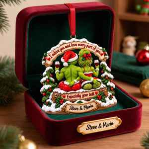 Playful Touch Couple Acrylic Ornament - Personalized Gift For Couples 05TOLU161026-Homacus