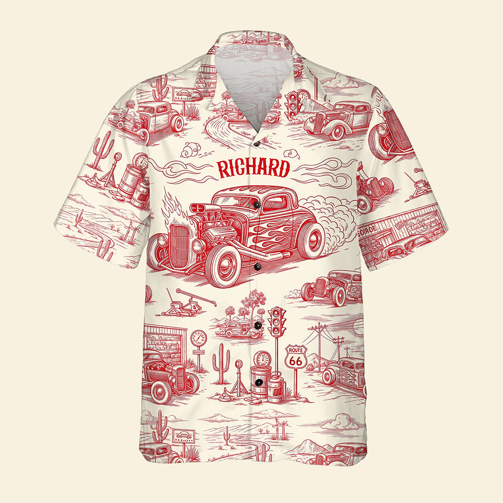 Vintage Car Hawaiian Shirt – Personalized Gifts for Car Lovers 02ohqn120625-Homacus