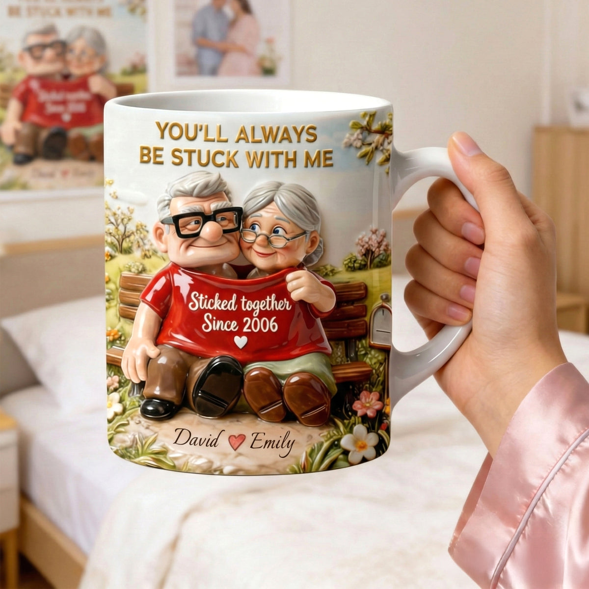 Bonded Couple Coffee Mug, Personalized Gifts For Couple 04qhqn220126-Homacus