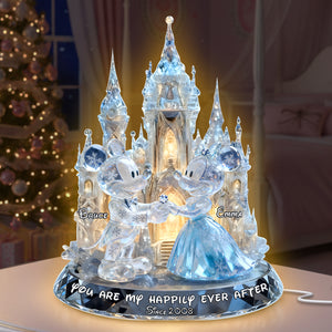 Shimmering Fairytail Couple Acrylic Light Box, Personalized Gifts For Couple 02QHLU301025-Homacus