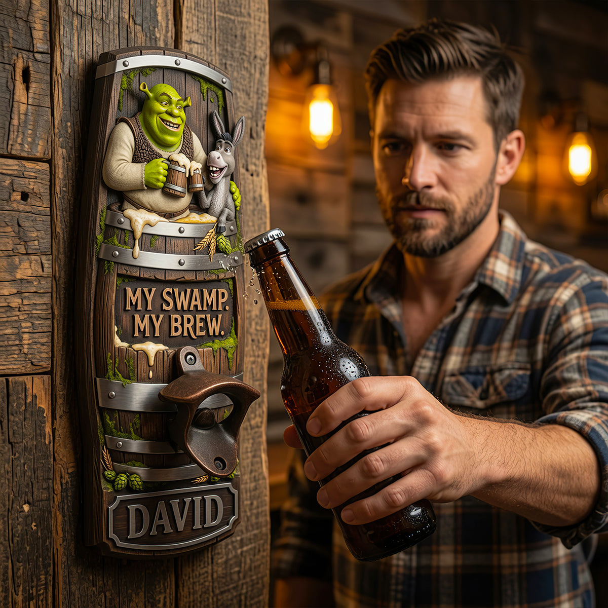 Woodland Ogre Wall Hanging Bottle Opener - Personalized Gift 04HADT210726-Homacus