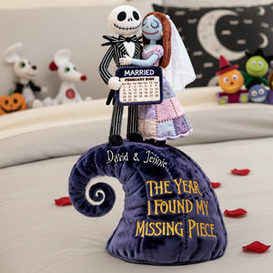 Spooky Married Couple Pillow - Personalized Gift For Couples 05OHLU101225-Homacus