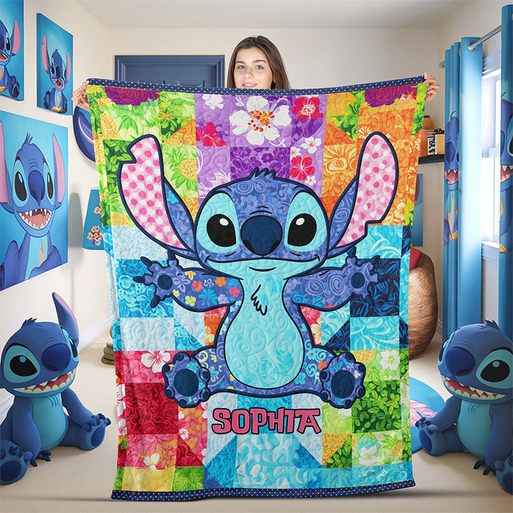 Cute Tropical Alien Blanket - Personalized Gifts For Movie Lovers 06NAQN230625-Homacus
