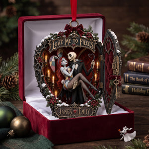 Love Me To Pieces Christmas Ornament - Personalized Gifts For Couple 03halu081026-Homacus