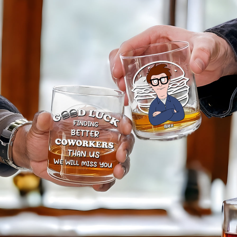 Personalized Gifts For Coworkers Whiskey Glass 01TGMH130225HG-Homacus