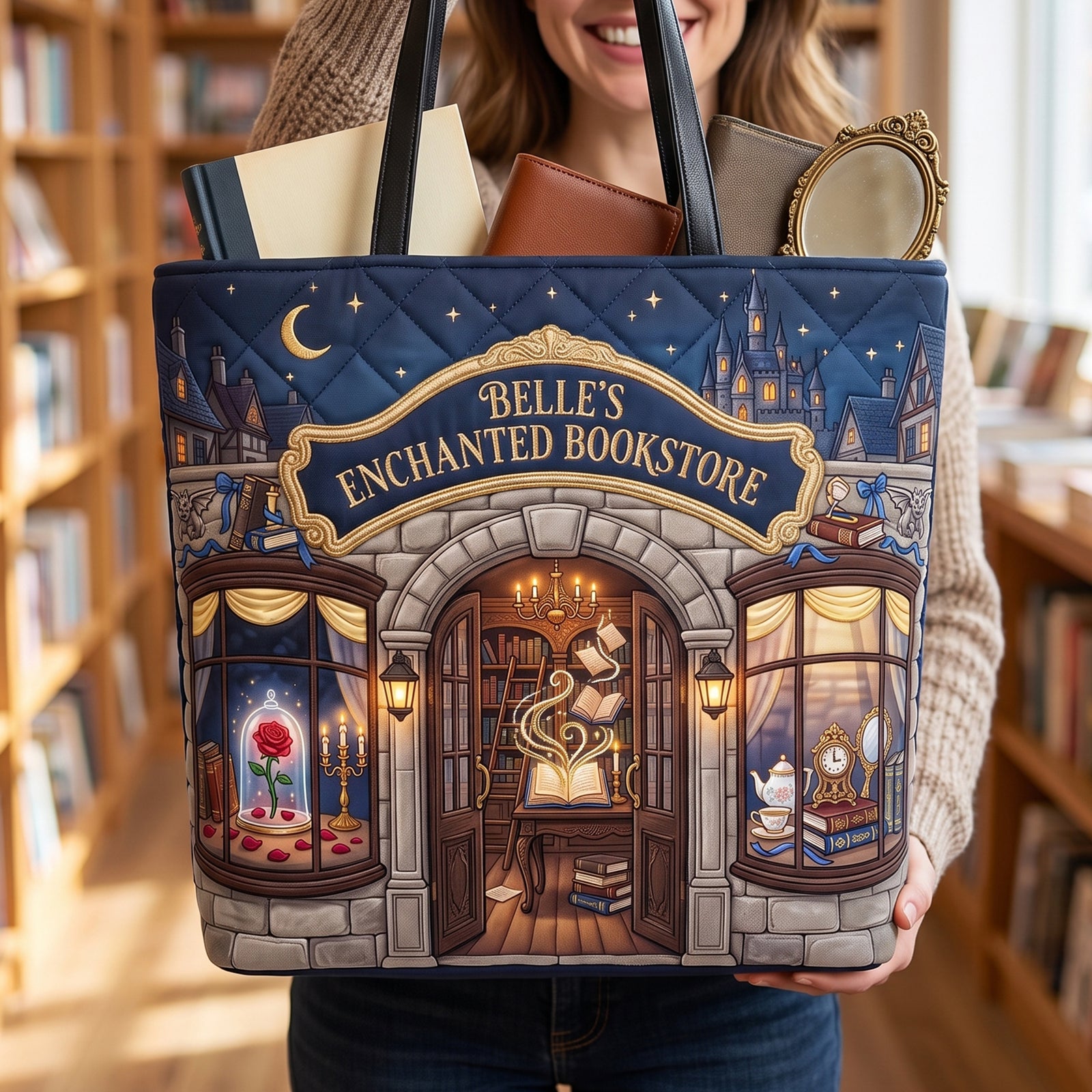 Storybook Dreams Tote Bag - Personalized Gifts For Book Lovers 02NAQN270726-Homacus