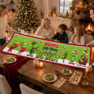 Little Thieves Quilted Table Runner - Personalized Christmas Gifts For Grandma 04nalu130826-Homacus