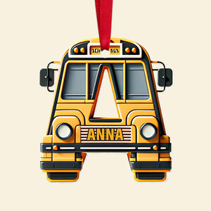 Custom Alphabet Letter Gifts For Bus Lover Christmas Ornament 01xqtn241024-Homacus