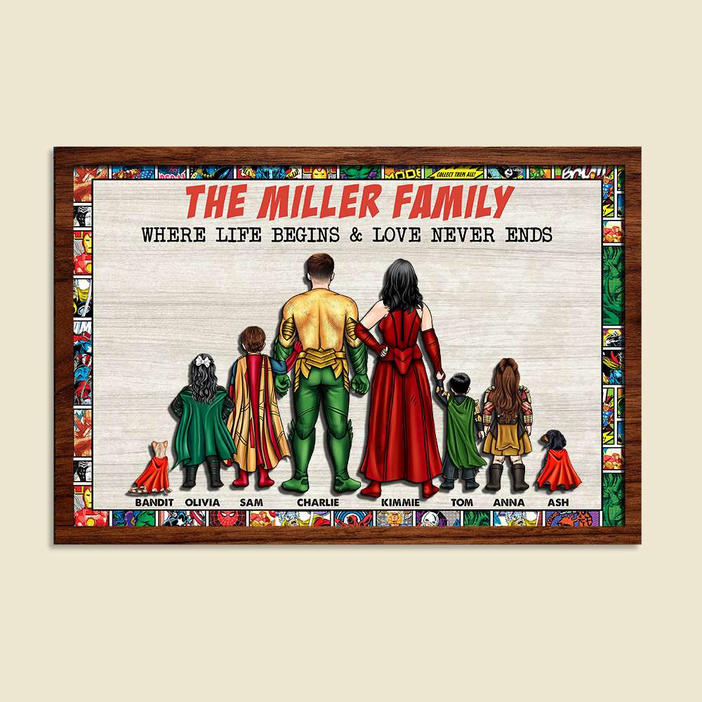 Personalized Gifts For Family Wood Sign 07NALH150223TM-Homacus