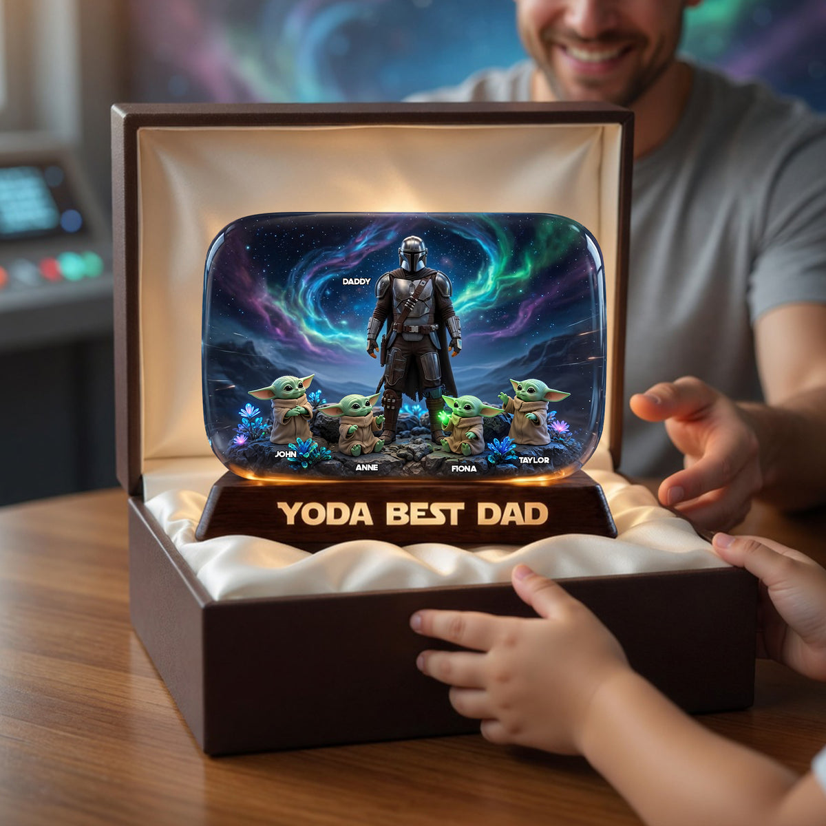 Our Galactic Hero Acrylic Plaque - Personalized Gifts For Dad 02TOLU290426-Homacus