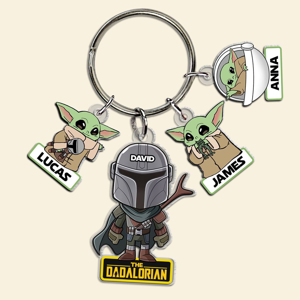 Personalized Gifts For Dad Keychain With Charms 06hutn130524-Homacus