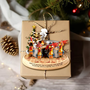 Office Chaos Chicken Acrylic Ornament - Personalized Gift For Coworkers 03QHLU111125-Homacus