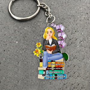 Personalized Gifts For Book Lover Keychain 01HUPU271224PA-Homacus