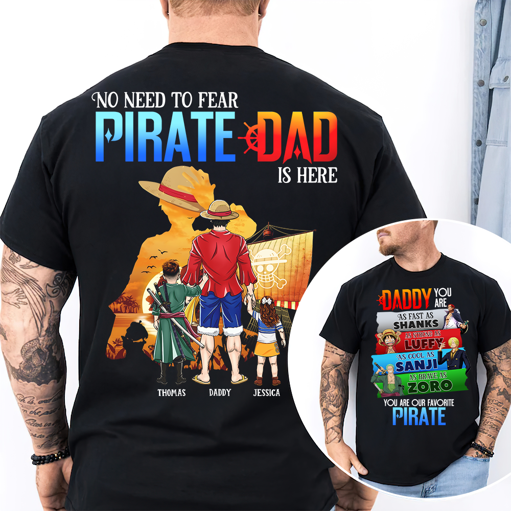 Pirate Dad Shirt Personalized Gifts For Dad 02hupu060525pa-Homacus