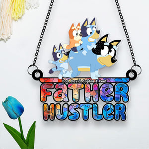 Personalized Gifts For Dad Suncatcher Window Hanging Ornament 03OHQN230424 Father's Day-Homacus