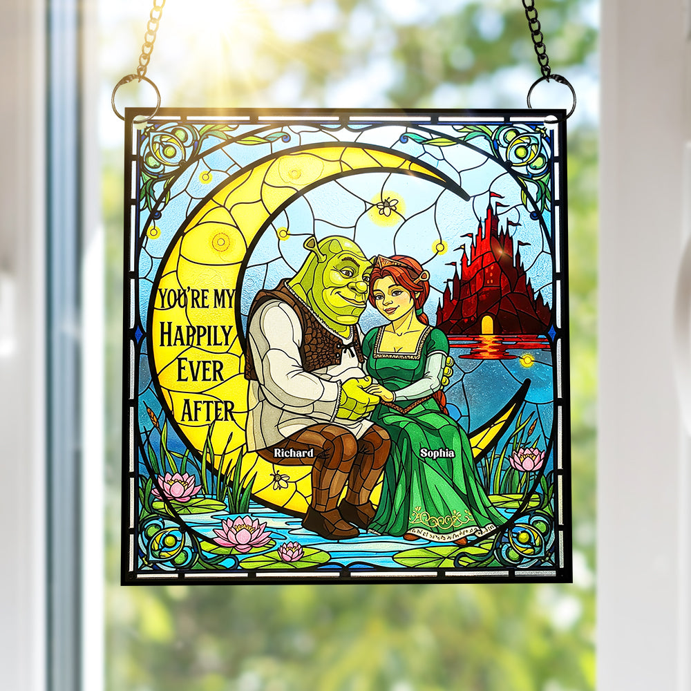 Fantasy Love Suncatcher Ornament - Personalized Gifts For Couple 01huqn110825-Homacus