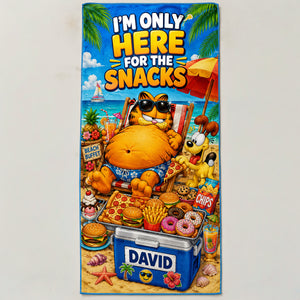 Beach Snacks Club Beach Towel - Personalized Gifts 04HADT180726-Homacus