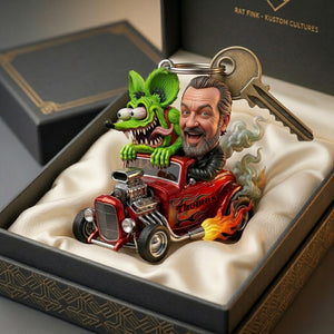Speed Monster Keychain - Custom Photo Gifts For Hot Rod Lover 02PALU260326-Homacus