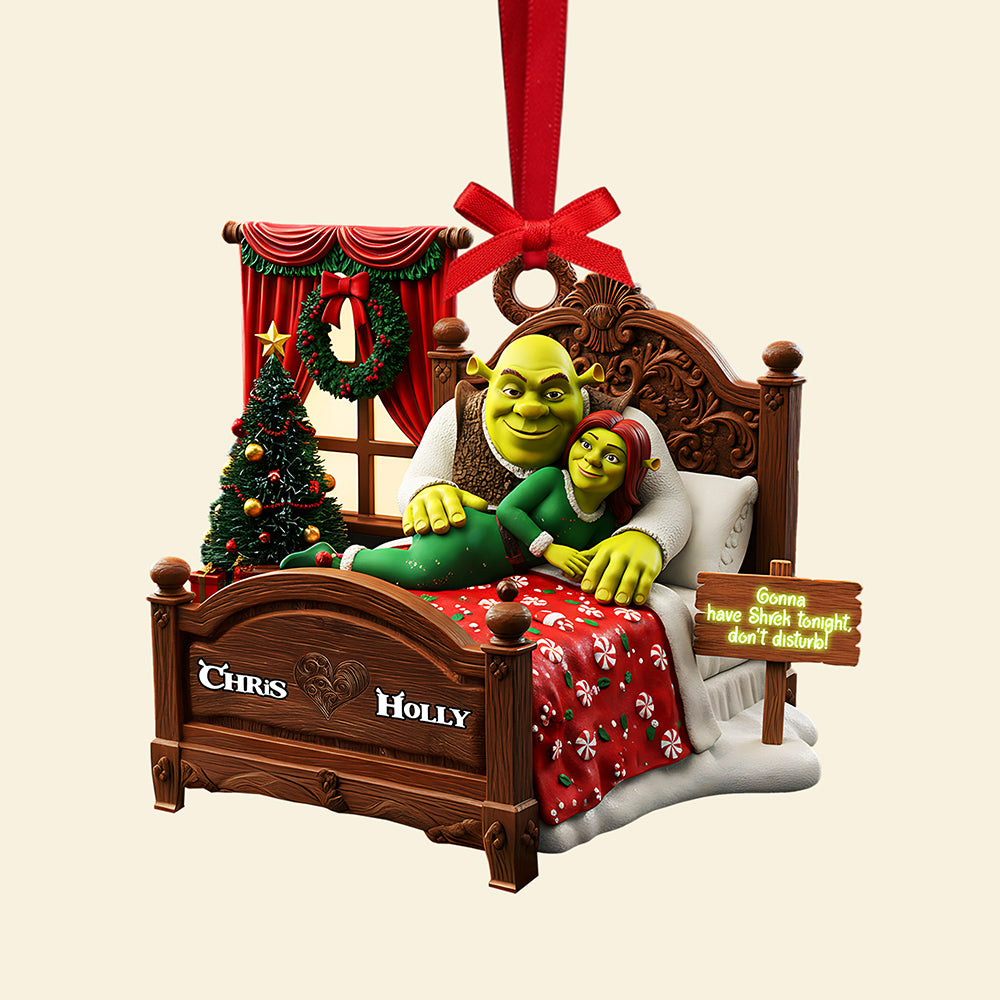 Personalized Gifts For Christmas Naughty Couple Acrylic Ornament 03kita120925-Homacus