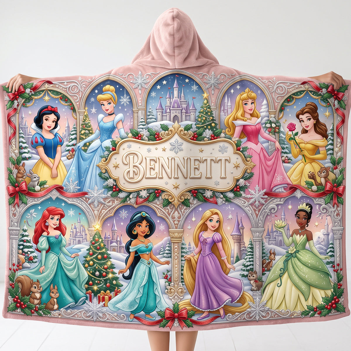 Fairy Tale Christmas Hood Blanket - Personalized Gifts For Kid 03patn261026-Homacus