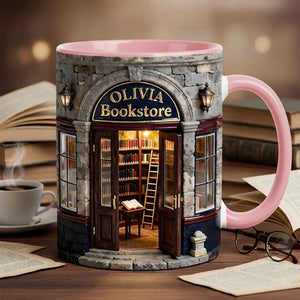 Custom Bookstore Mug - Personalized Coffee Mug - Book Lover Gifts-Homacus