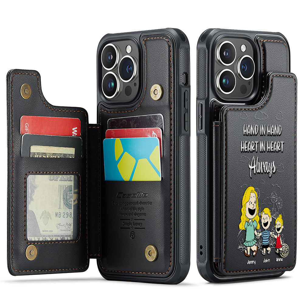 Personalized Gift For Mom Leather Flip Wallet Phone Case 04XQMH200225HH-Homacus