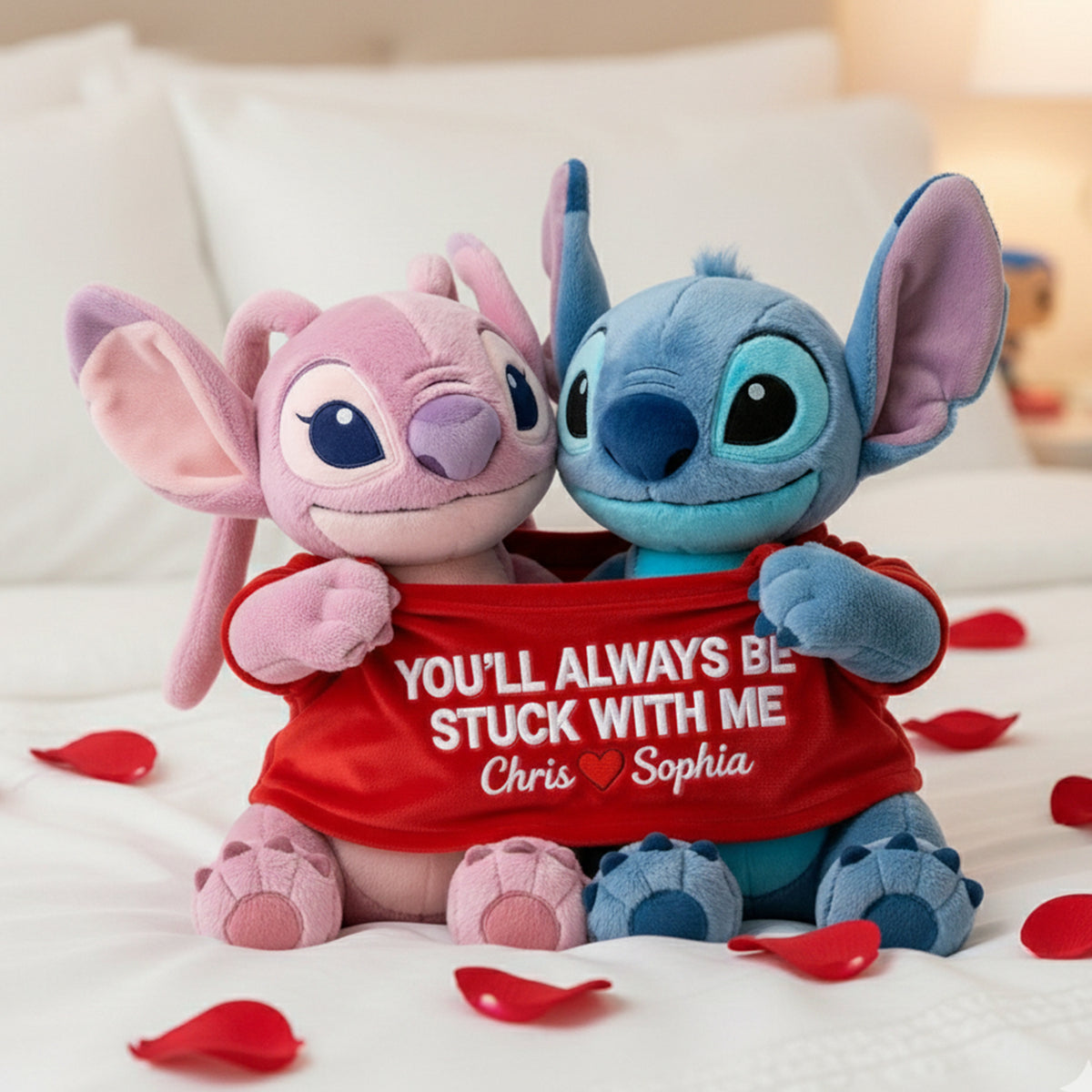 Playful Couple In Cute Shirt Shaped Pillow, Personalized Gifts For Couple 02qhlu111225-Homacus