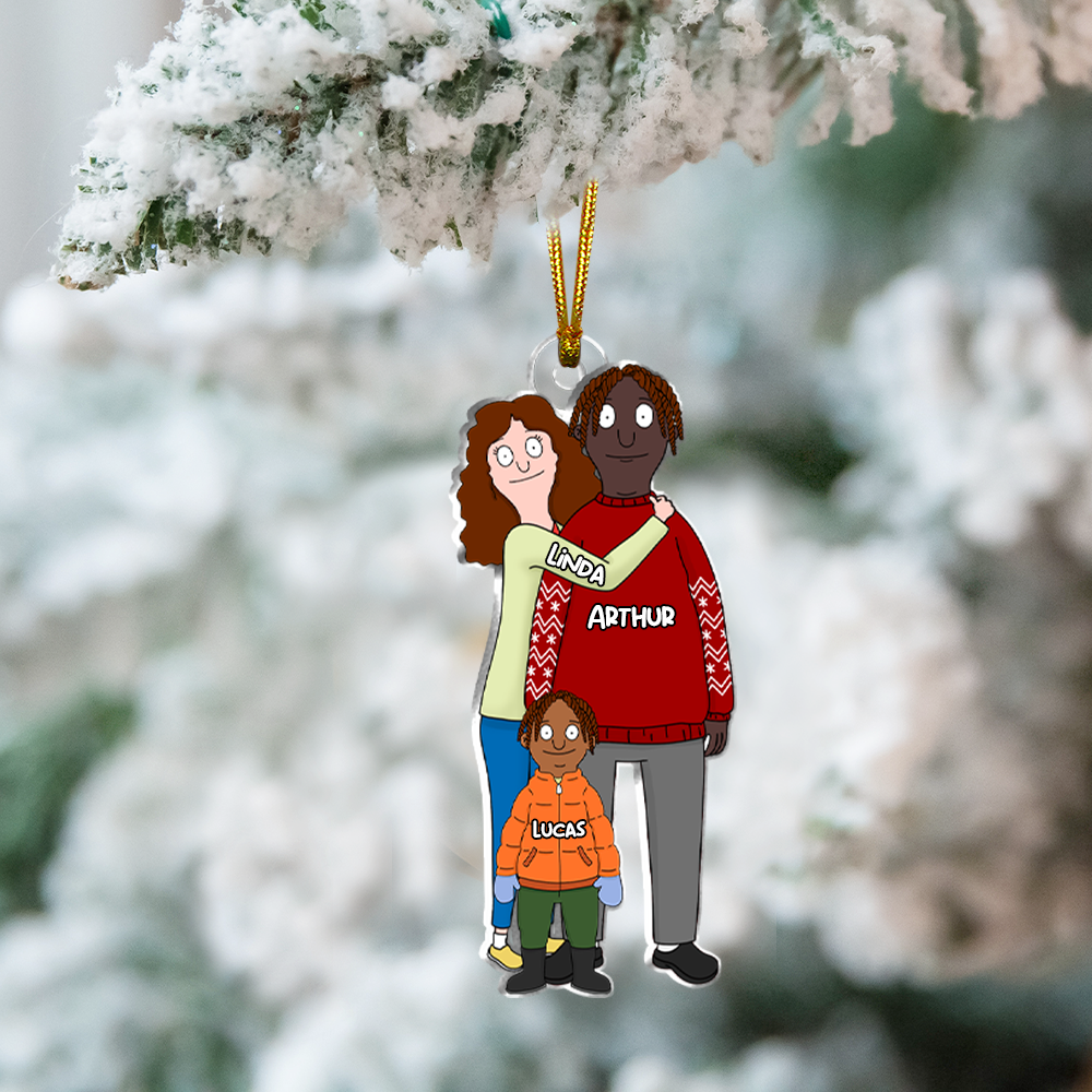 Personalized Gifts For Family Acrylic Ornament 041qhhu291124hg-Homacus