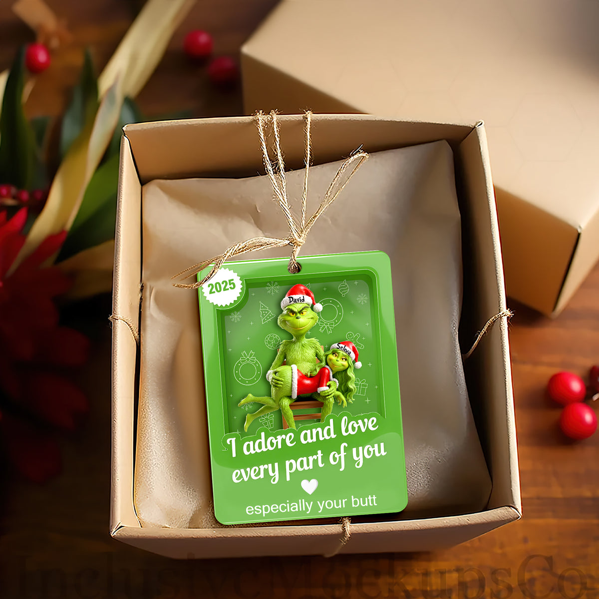 Naughty Touch Couple Ornament - Personalized Gift For Couple 02OHLU131125-Homacus