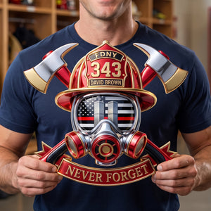 Never Forget Cut Metal Sign - Personalized Gifts For Firefighter 01huqn280726-Homacus