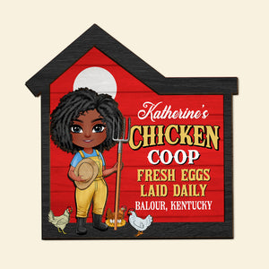 Personalized Gifts For Farmers Wood Sign 04xqtn170225hh Chicken Coop Fresh Eggs Laid Daily-Homacus