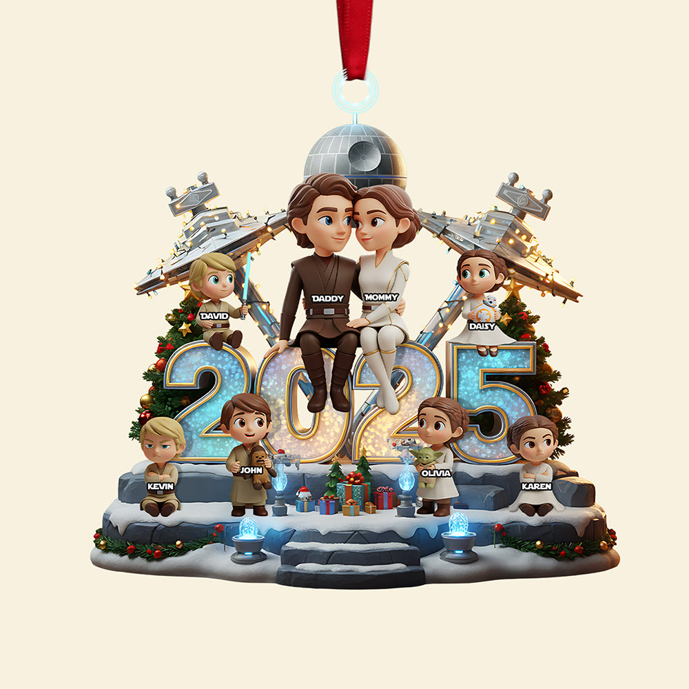 Family Custom Shape Acrylic Ornament, Personalized Gifts For Christmas 03pata171025-Homacus